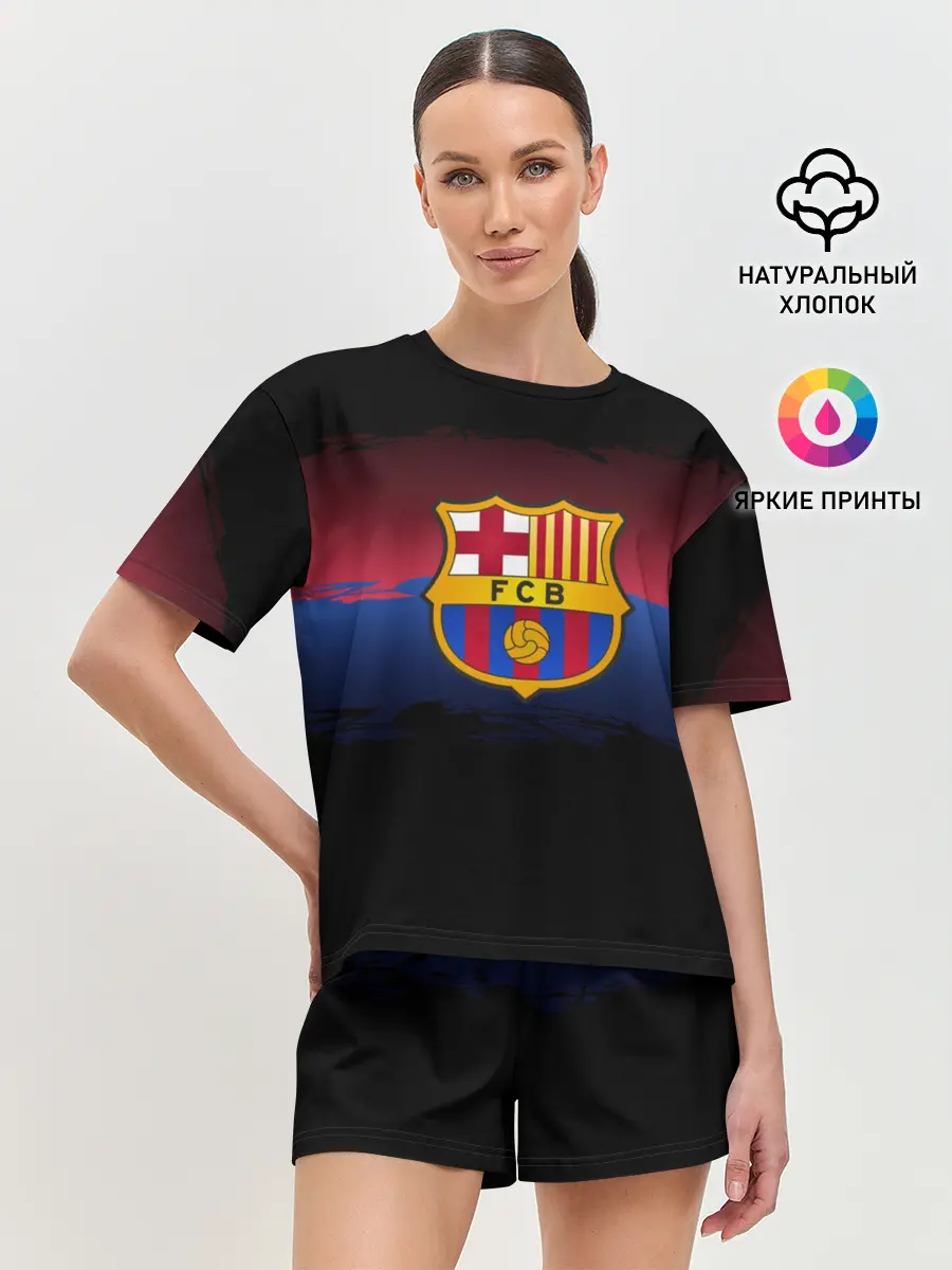 Женская пижама с шортами / Barcelona FC