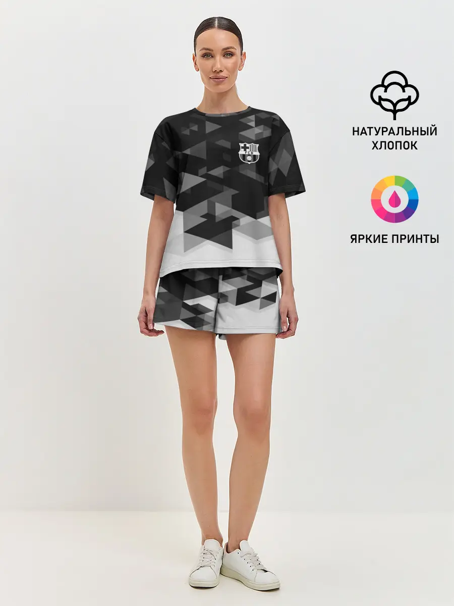 Женская пижама с шортами / Barcelona Geometry Sport