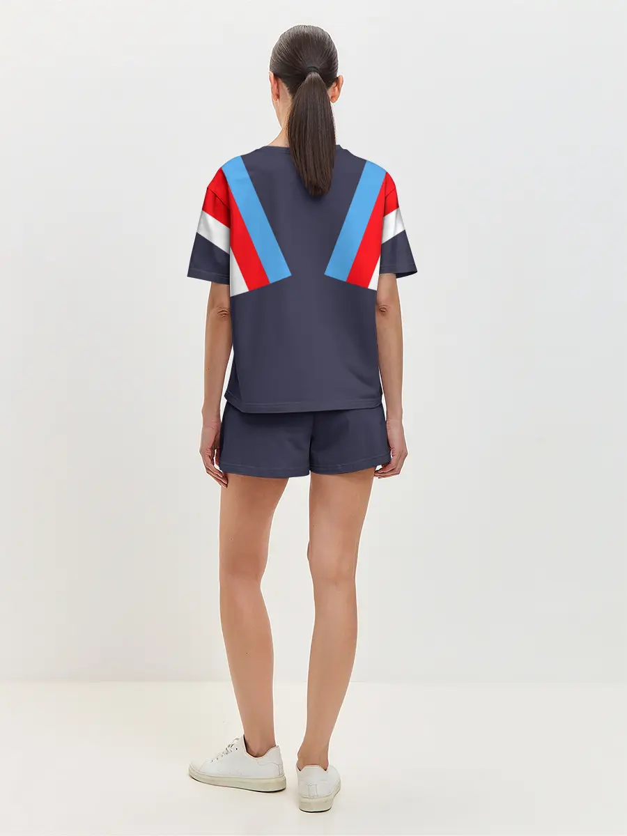 Женская пижама с шортами / Стиль 90 х