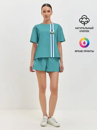 Женская пижама с шортами / Сахалинская область