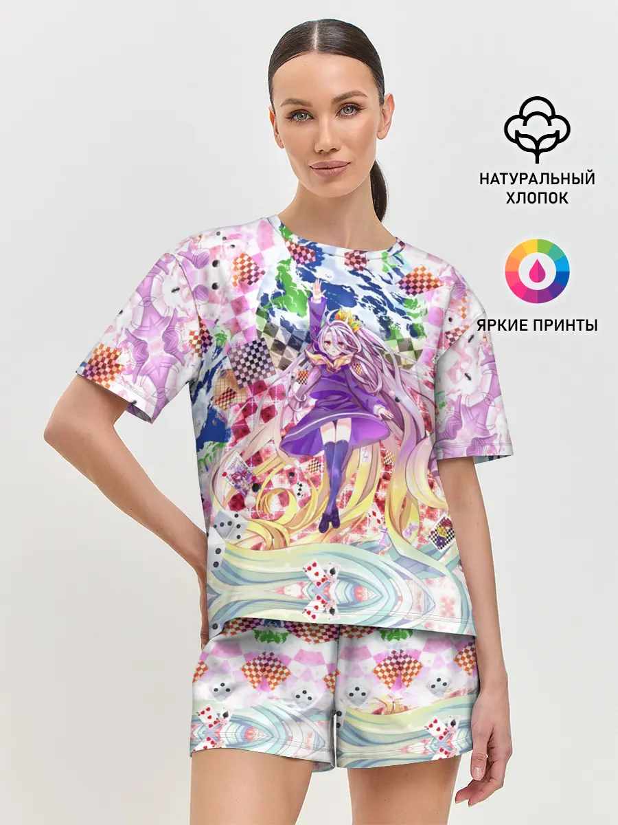 Женская пижама с шортами / No Game No Life_9