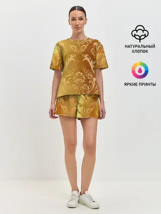 Женская пижама с шортами / ЗОЛОТОЙ УЗОР.