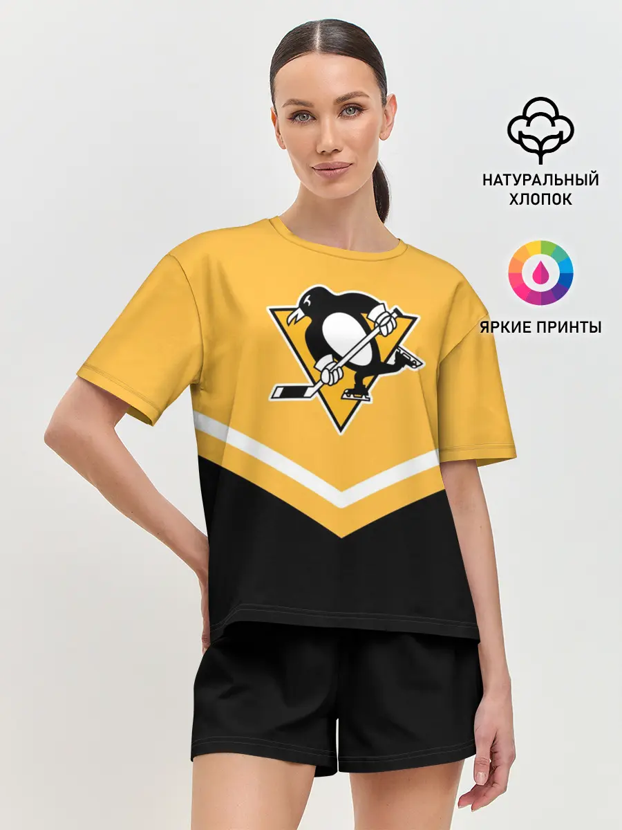 Женская пижама с шортами / Pittsburgh Penguins