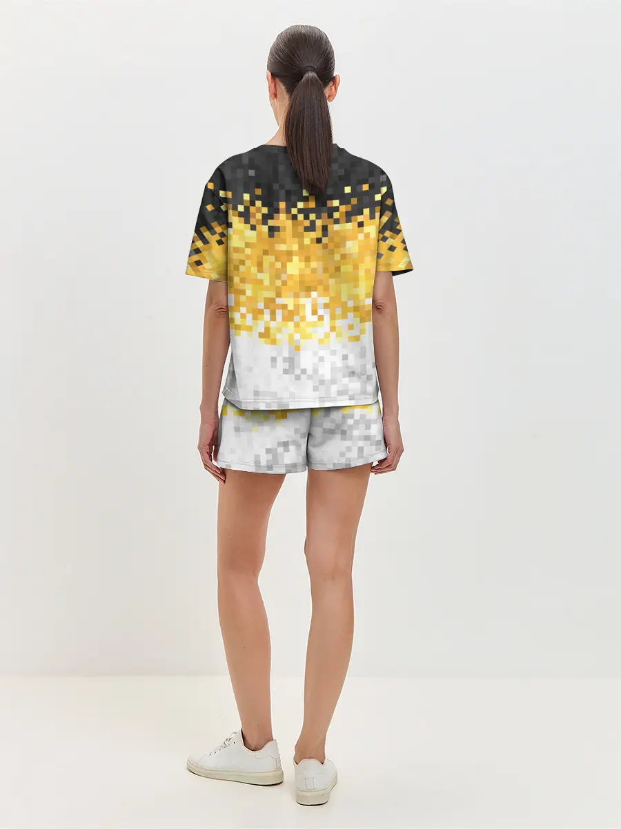 Женская пижама с шортами / 1858 Имперский флаг пикселами