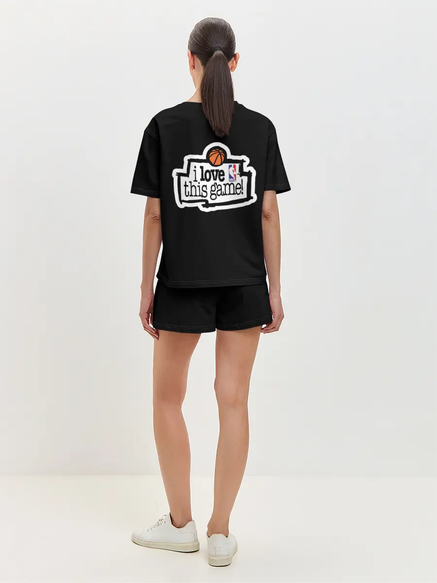 Женская пижама с шортами / NBA. I love this game