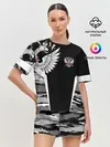 Женская пижама с шортами / Камуфляж Россия