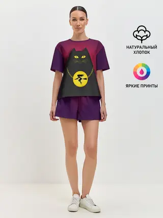 Женская пижама с шортами / Кот Бегемот