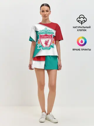 Женская пижама с шортами / Ливерпуль формы