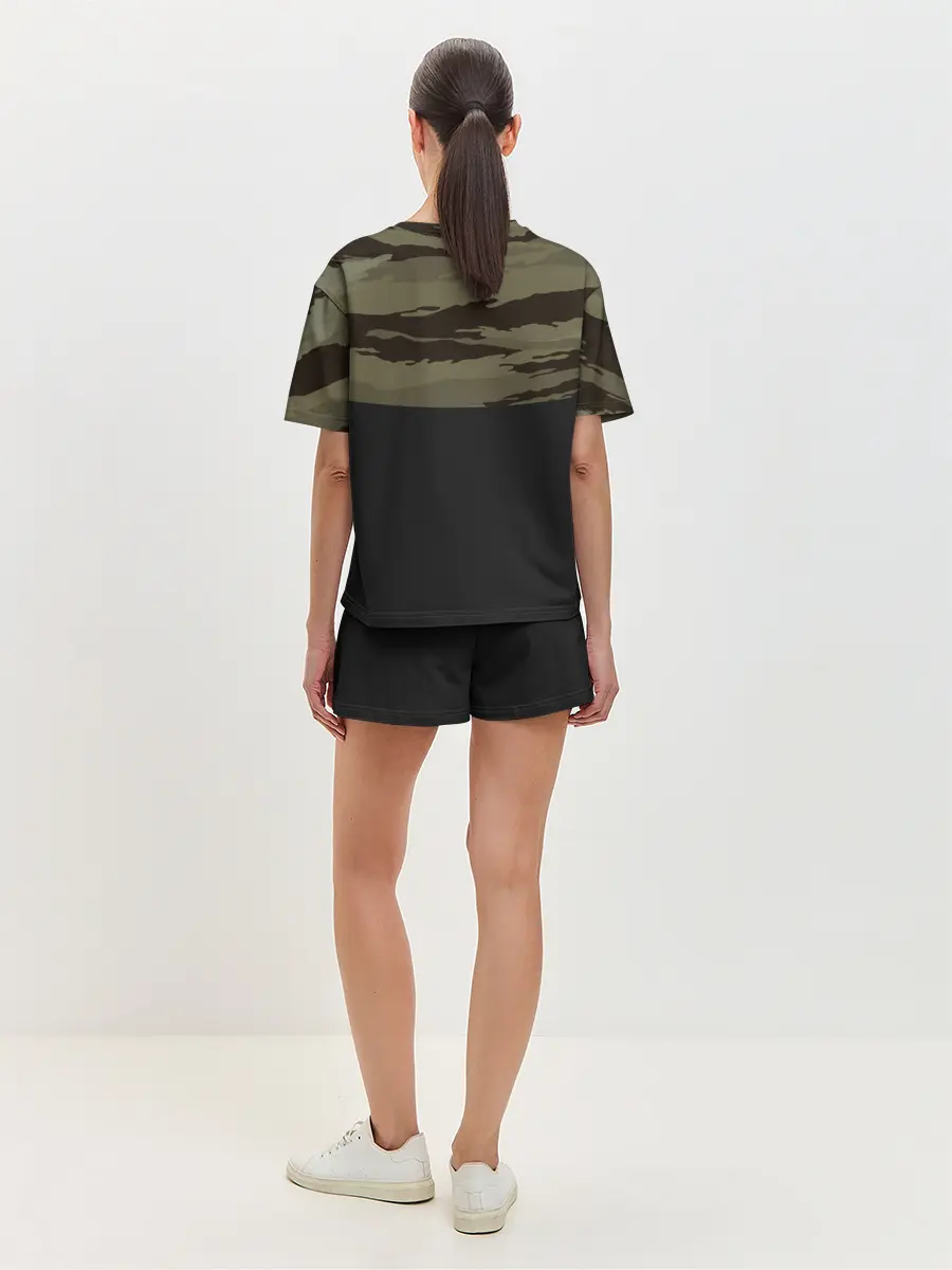 Женская пижама с шортами / Камуфляж МВД РФ