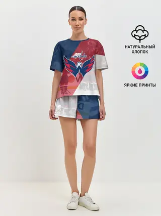 Женская пижама с шортами / вашингтон кэпиталз