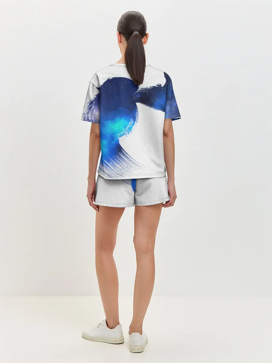 Женская пижама с шортами / Космос