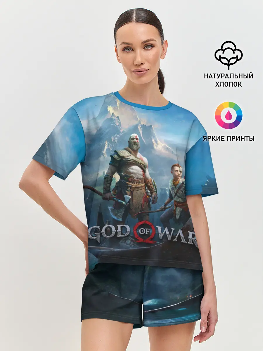 Женская пижама с шортами / God of War