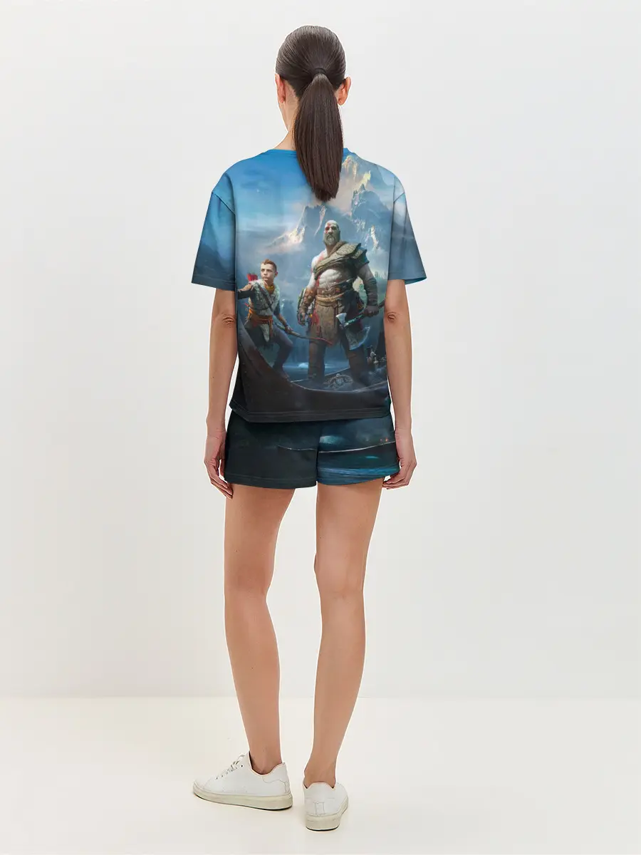 Женская пижама с шортами / God of War