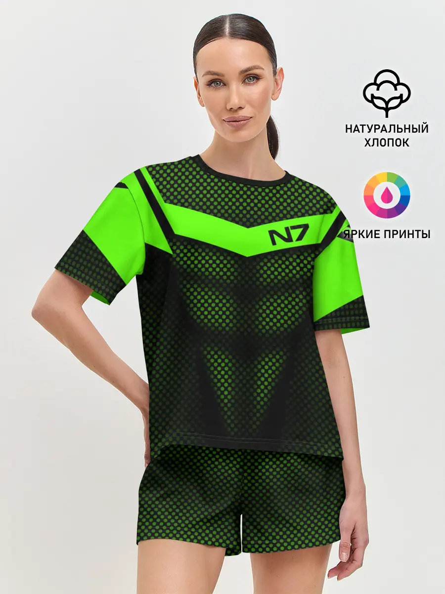 Женская пижама с шортами / Mass Effect N7