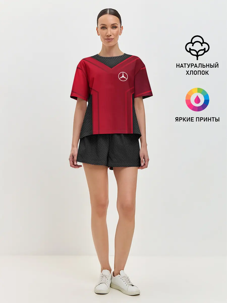 Женская пижама с шортами / mercedes-benz sport