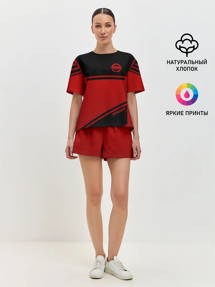 Женская пижама с шортами / NISSAN SPORT