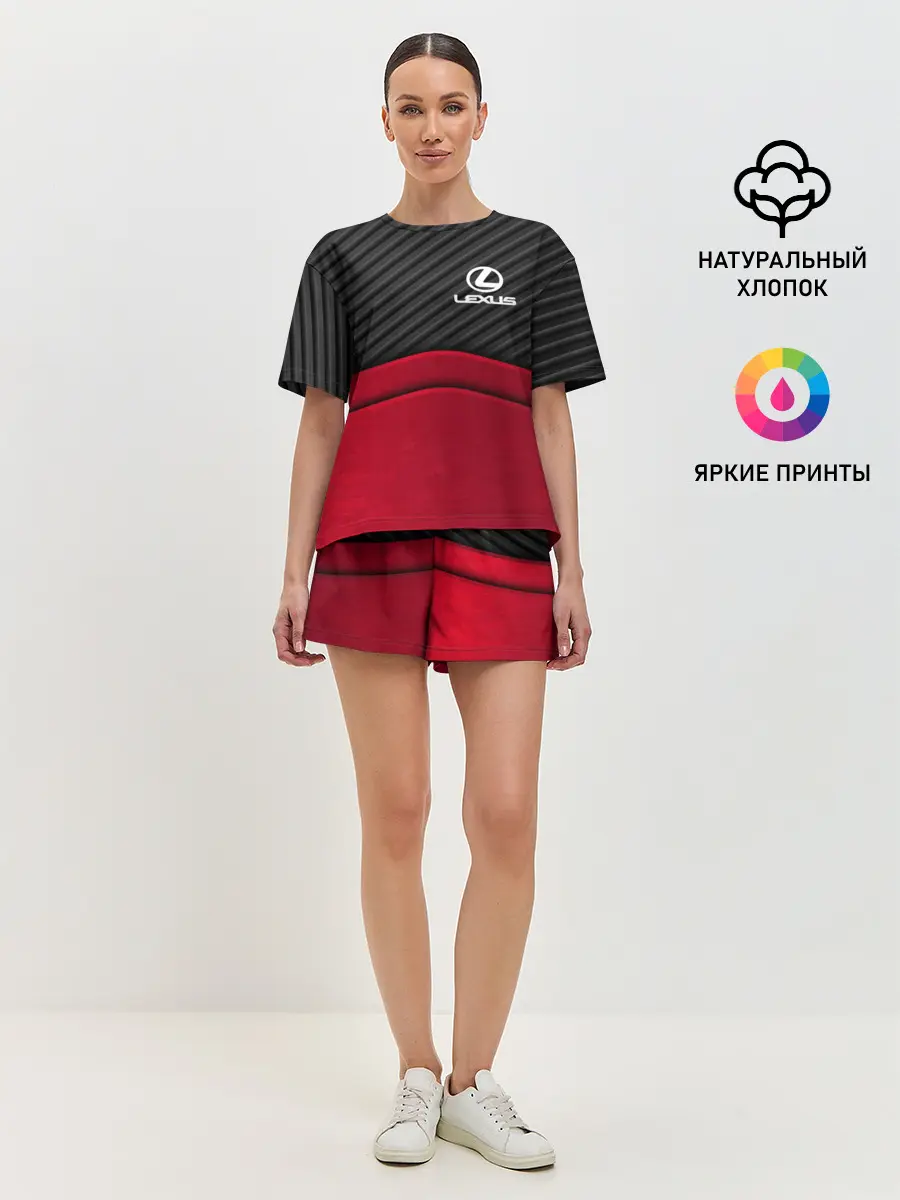 Женская пижама с шортами / LEXUS