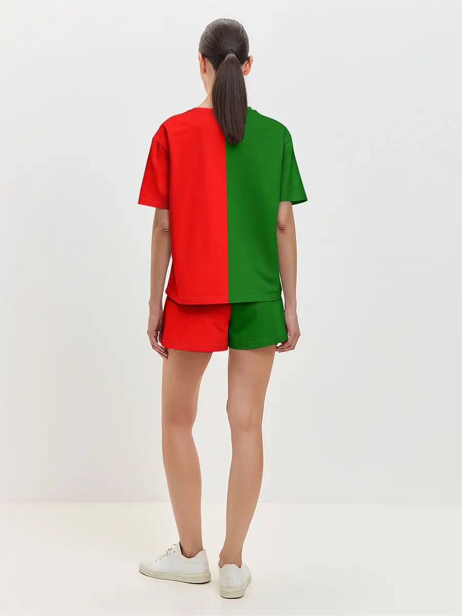 Женская пижама с шортами / Сборная Португалии флаг