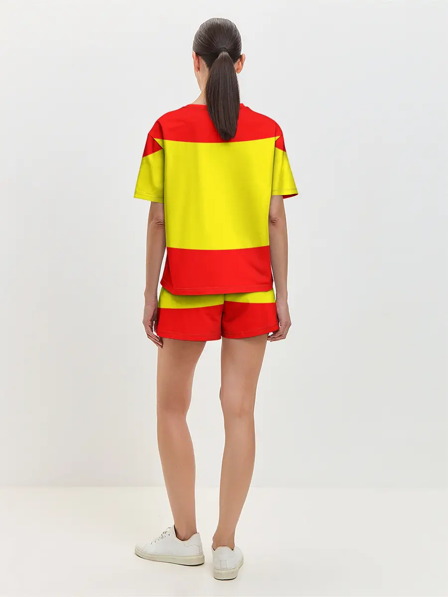 Женская пижама с шортами / Сборная Испании флаг