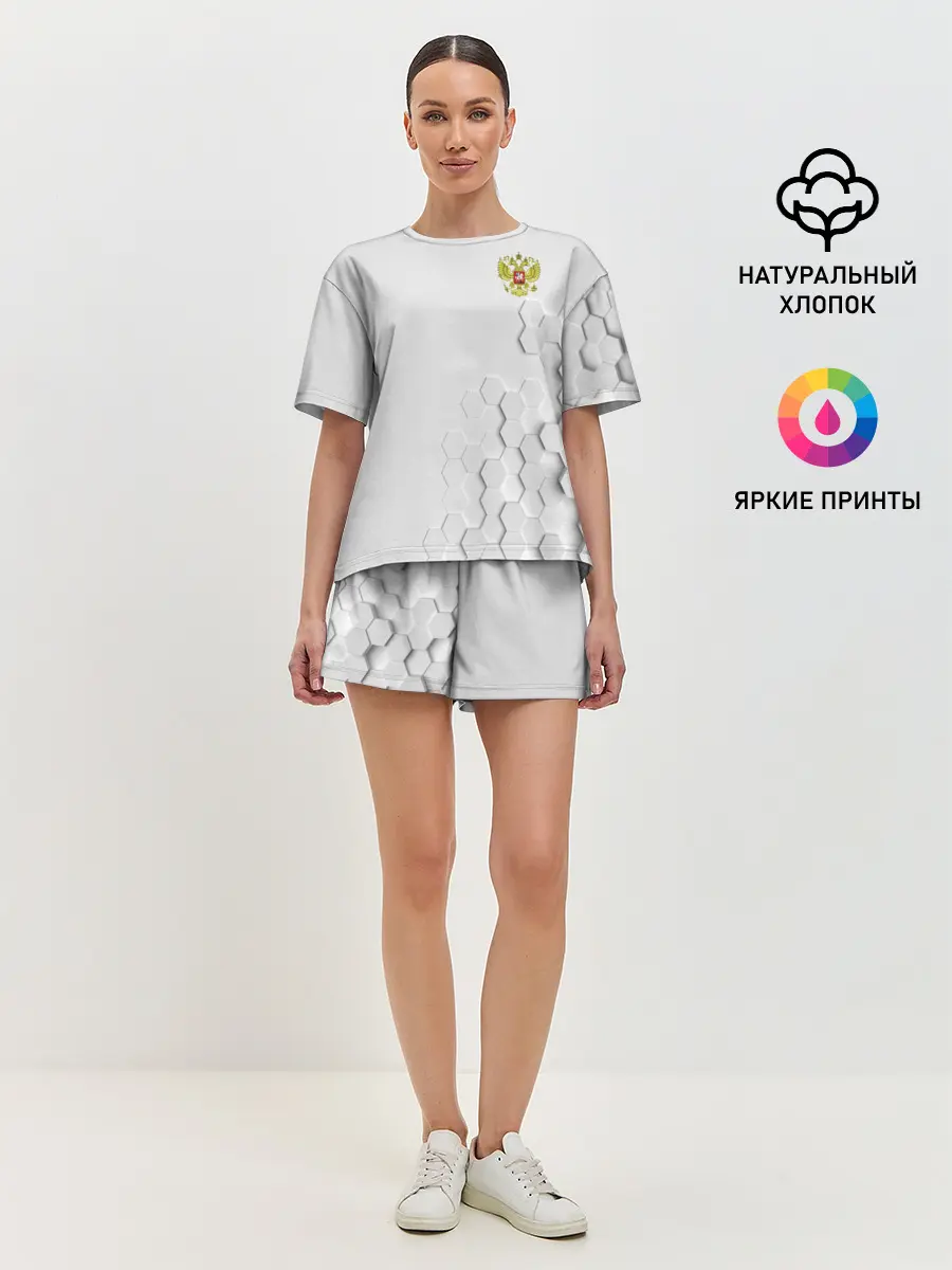 Женская пижама с шортами / RUSSIA.