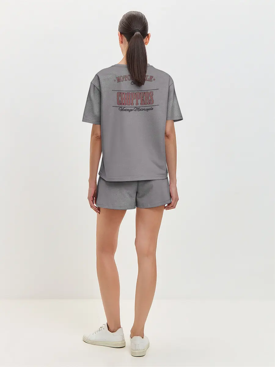 Женская пижама с шортами / Motors-4