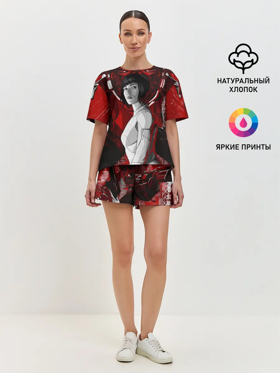 Женская пижама с шортами / Призрак в доспехах