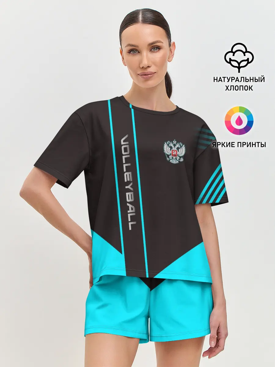 Женская пижама с шортами / volleyball