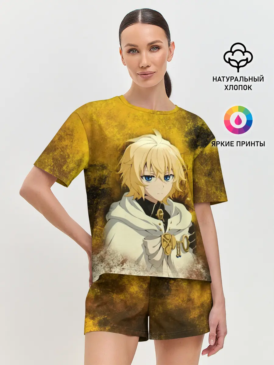 Женская пижама с шортами / Mikaela Hyakuya