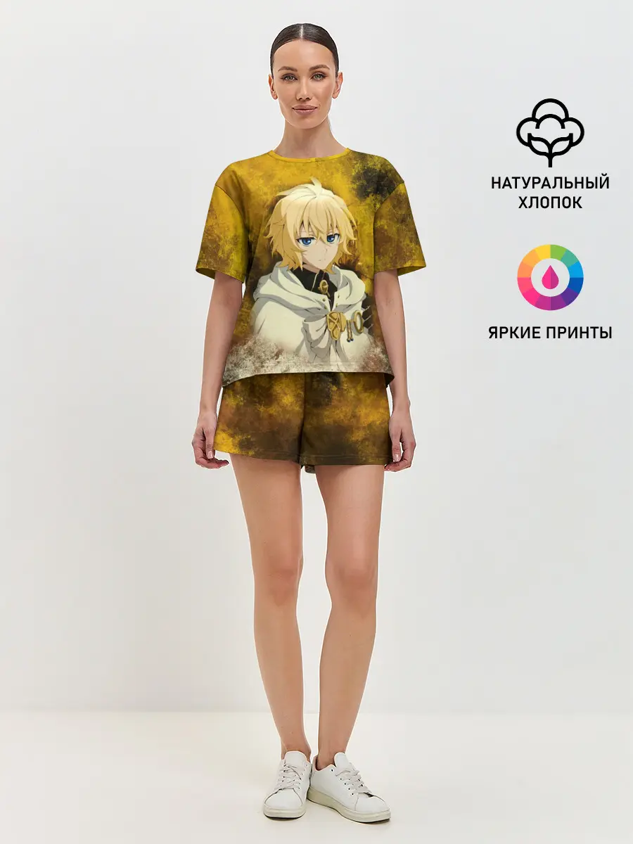 Женская пижама с шортами / Mikaela Hyakuya