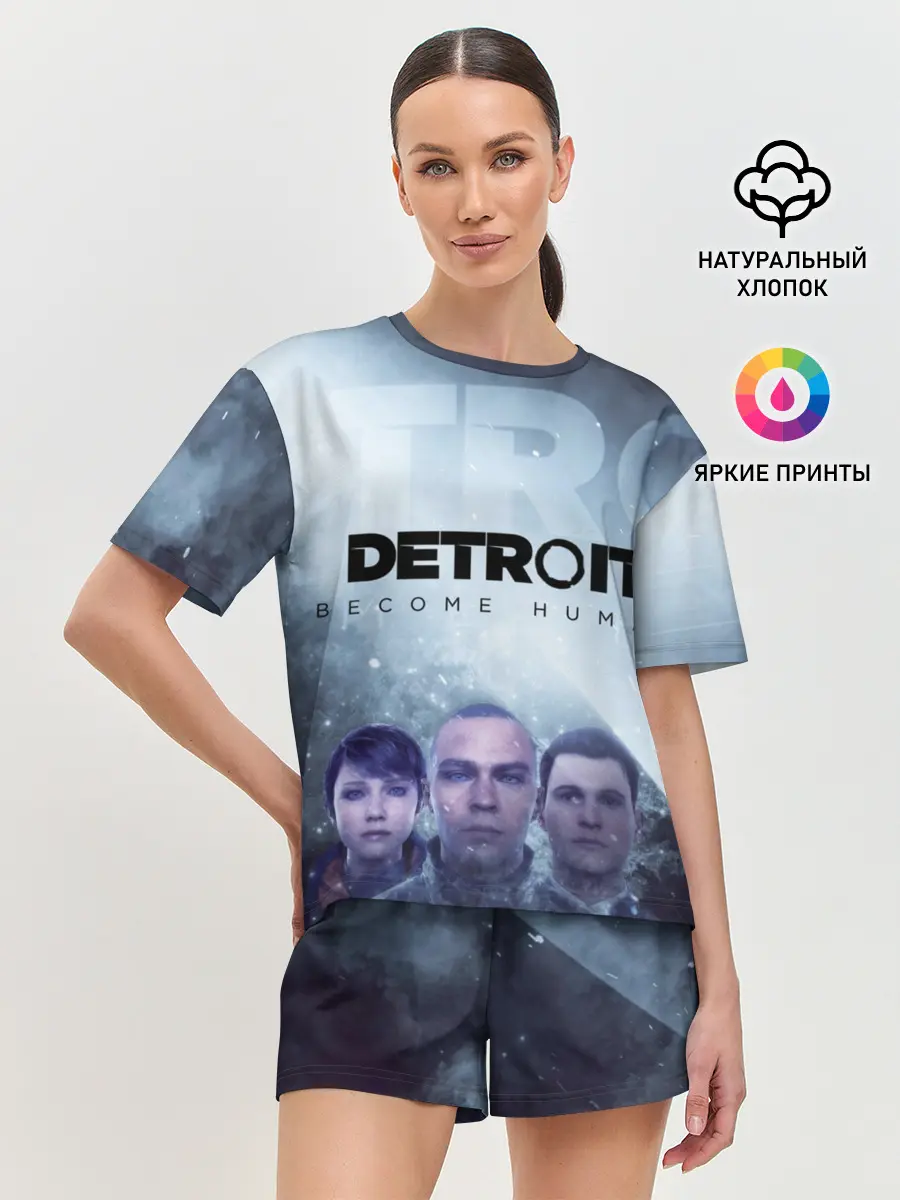 Женская пижама с шортами / Detroit become human