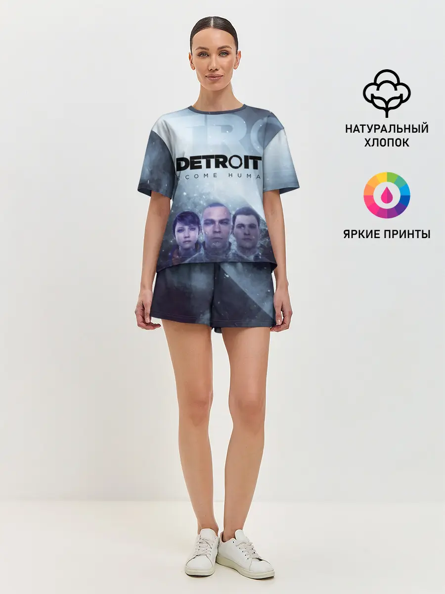 Женская пижама с шортами / Detroit become human