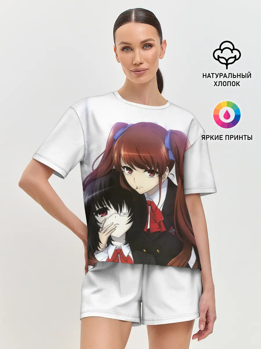 Женская пижама с шортами / мисаки мэй и идзуми акадзава