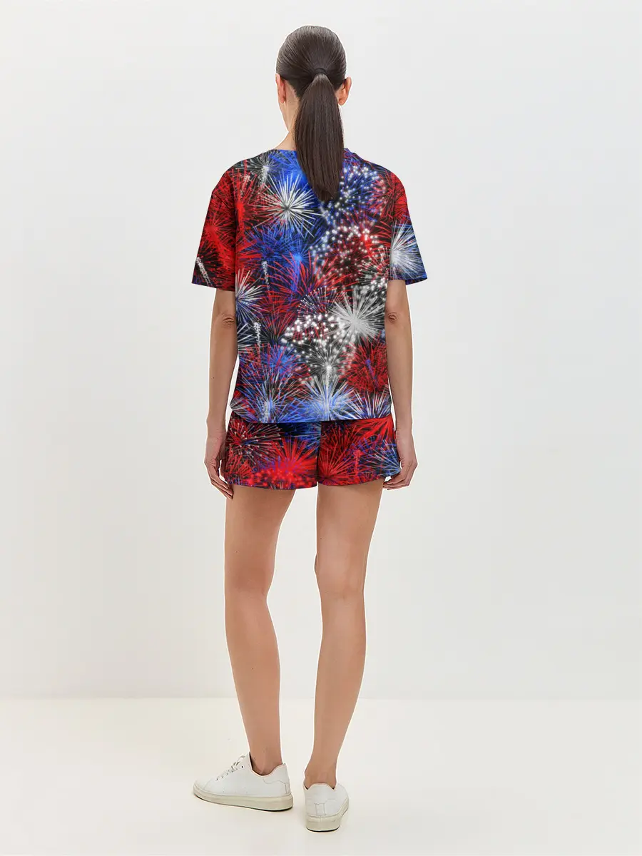 Женская пижама с шортами / Салют