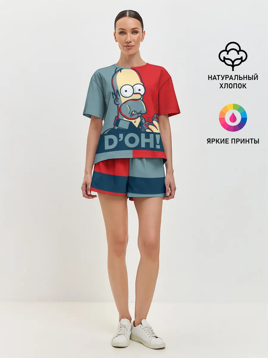 Женская пижама с шортами / Homer Simpson