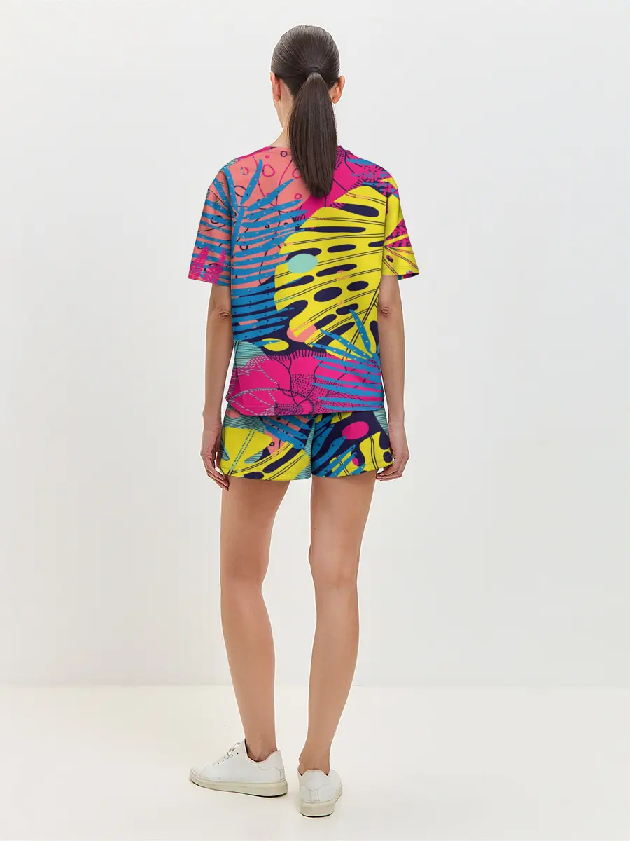 Женская пижама с шортами / Тропики fashion