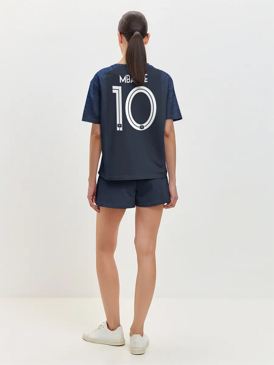 Женская пижама с шортами / Mbappe home WC 2018