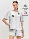 Женская пижама с шортами / Pogba away 2018 WC