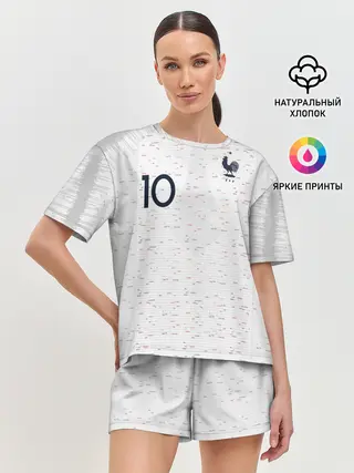Женская пижама с шортами / Mbappe away WC 2018