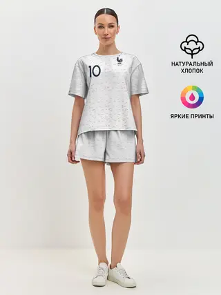 Женская пижама с шортами / Mbappe away WC 2018