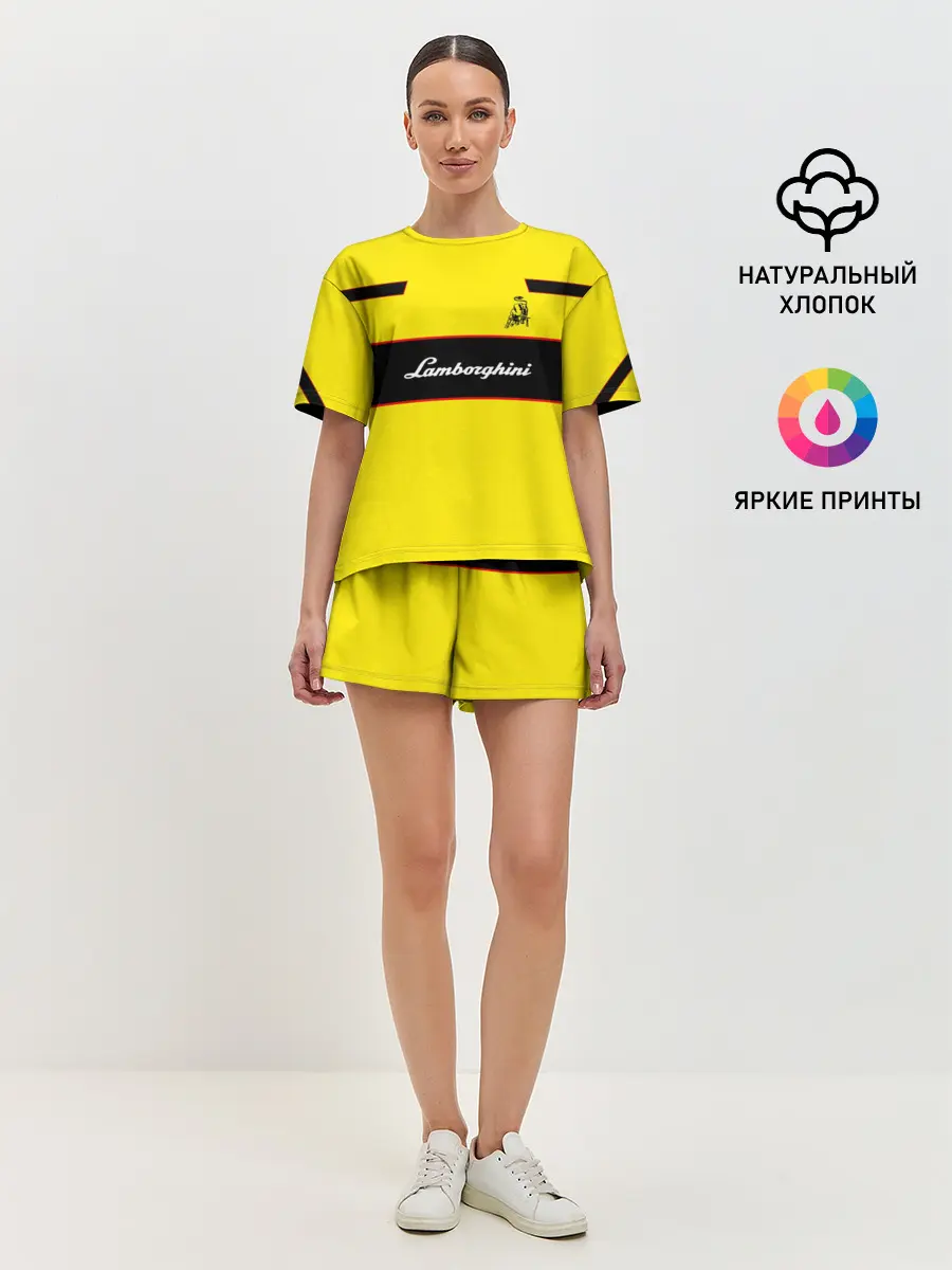 Женская пижама с шортами / Lamborghini