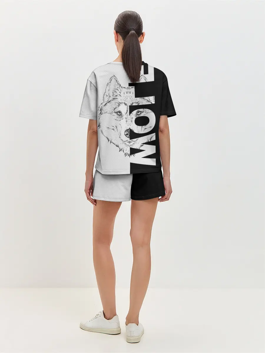 Женская пижама с шортами / Wolf