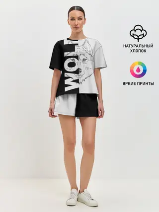 Женская пижама с шортами / Wolf