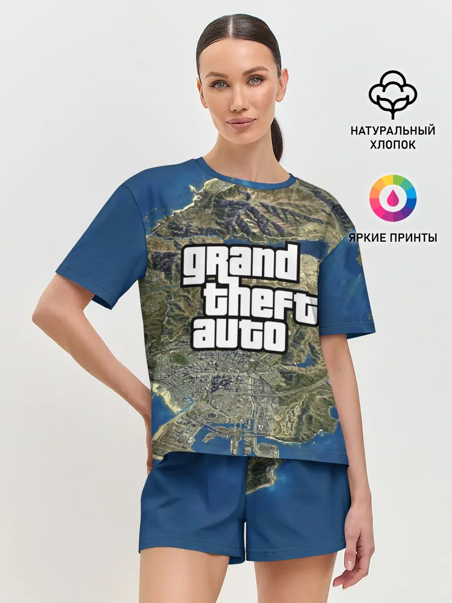 Женская пижама с шортами / GTA
