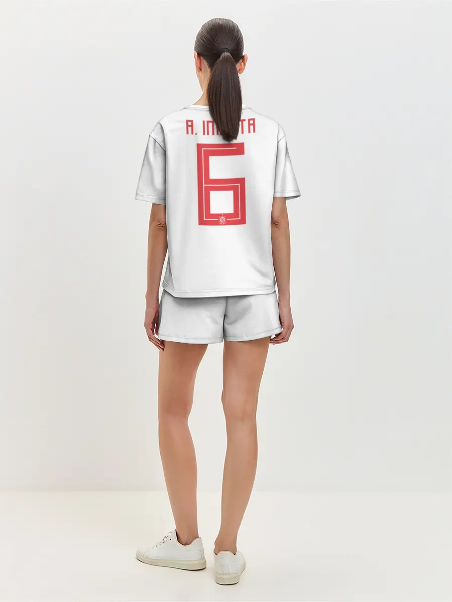 Женская пижама с шортами / Iniesta away WC 2018