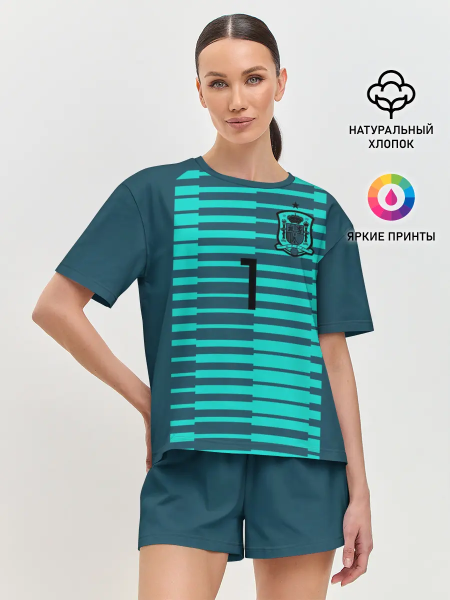 Женская пижама с шортами / De Gea WC 2018