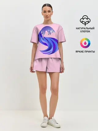Женская пижама с шортами / Лиса