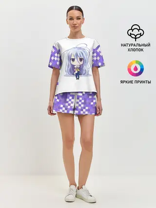Женская пижама с шортами / Аниме пикселы
