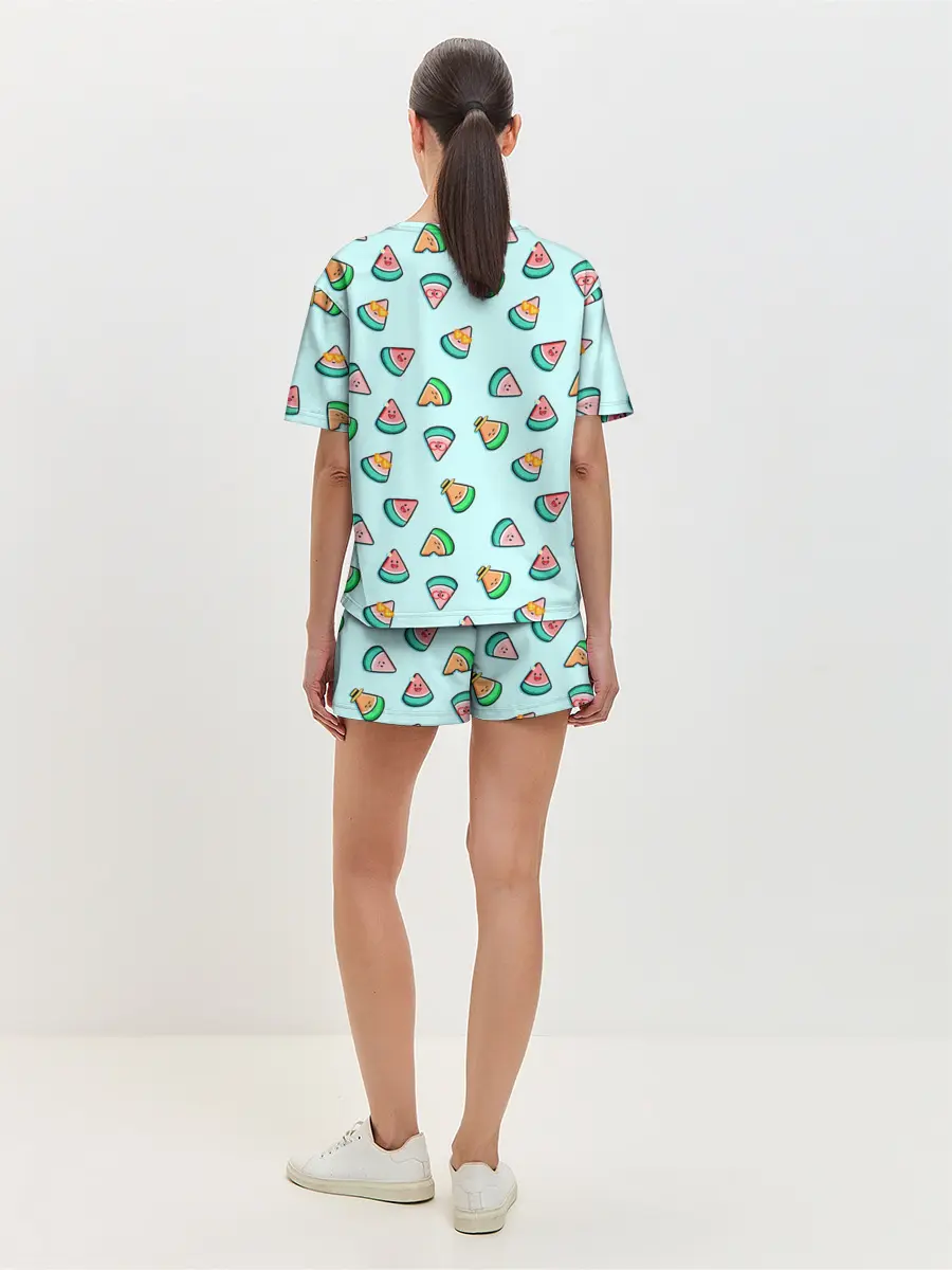 Женская пижама с шортами / Kawaii Арбузики