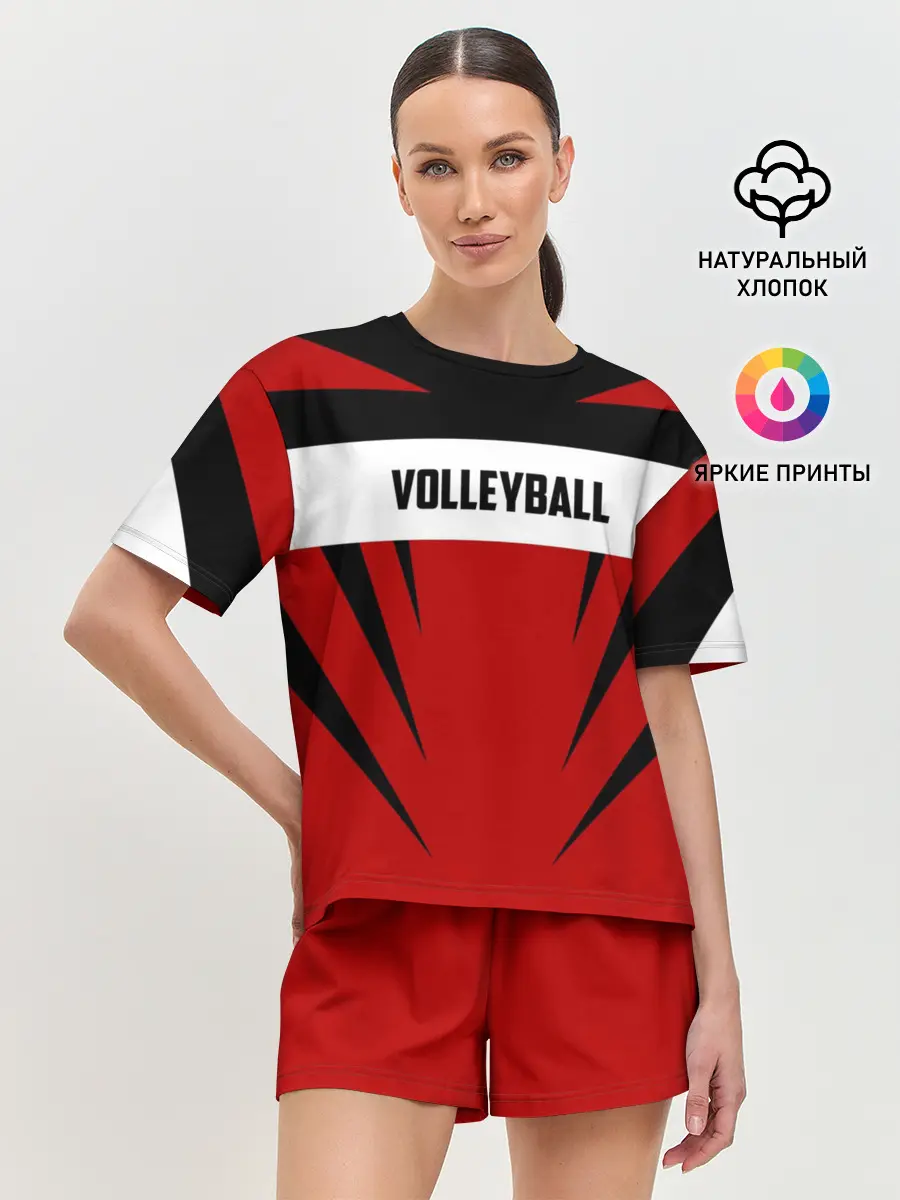 Женская пижама с шортами / Volleyball