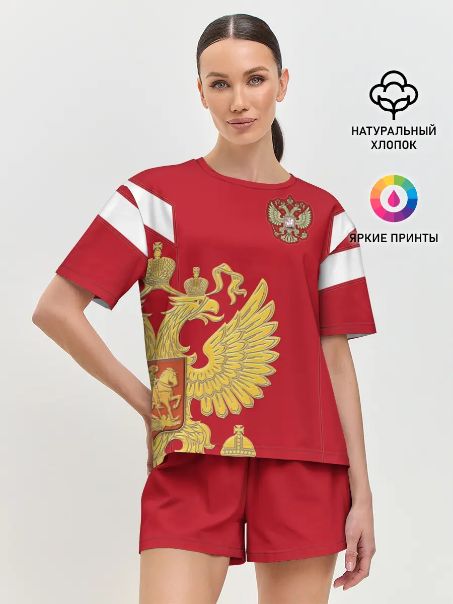 Женская пижама с шортами / Сборная России 2018 Exclusive